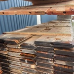 Ca. 118x Douglas Wisselsponning/Halfhoutsrabat, 18x190mm, lengte 500cm